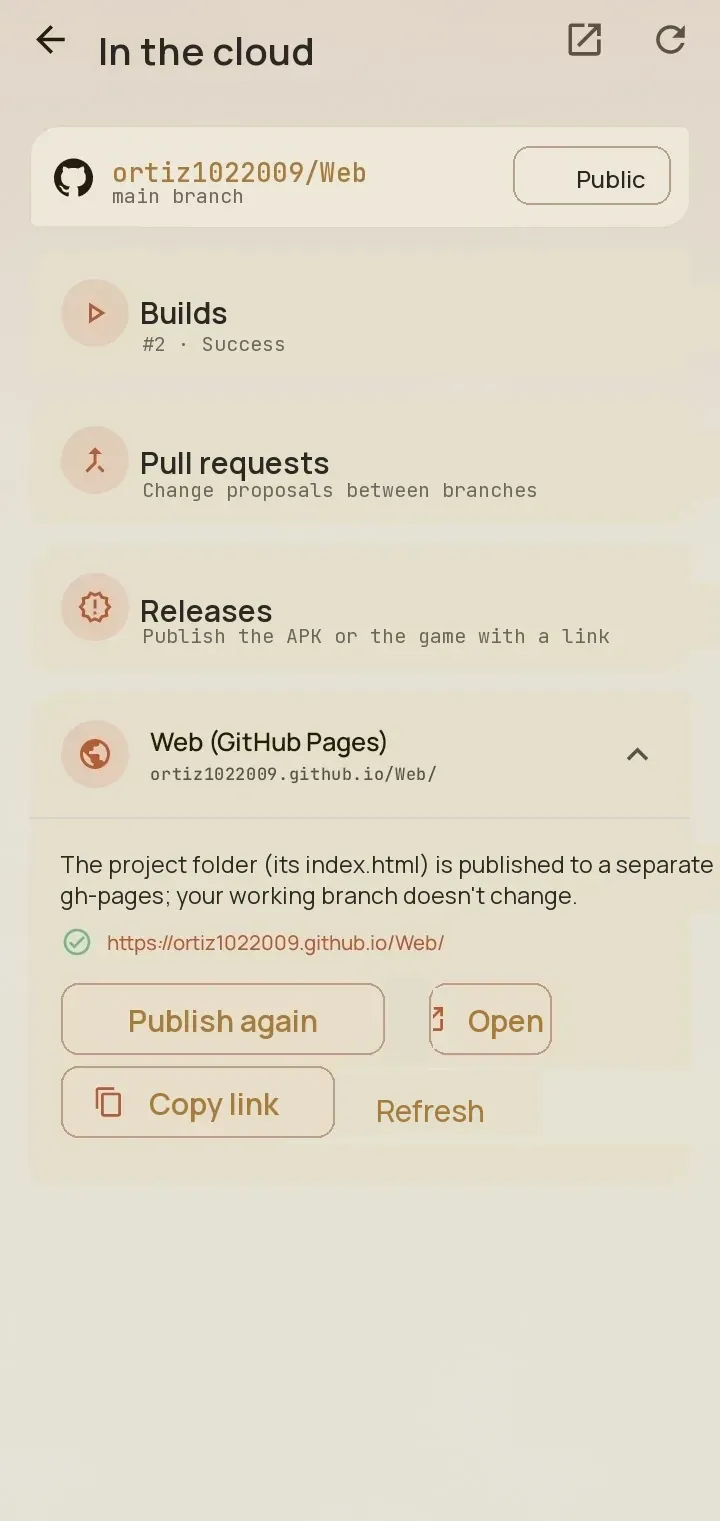 Publish on Pages